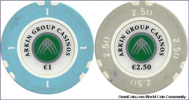 Cyprus-Arkın Group Casinos                
                  €1- €2.50  
 