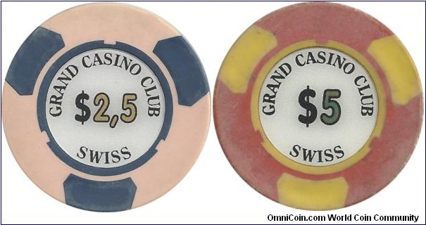 Turkey-Grand Casino Club Swiss $2,5-$5