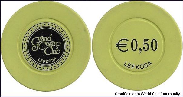 Cyprus-Grand Casino Club-Lefkosa € 0,50 