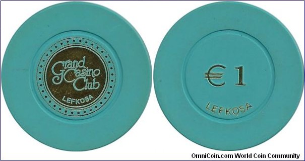 Cyprus-Grand Casino   Club -  Lefkosa  €1 