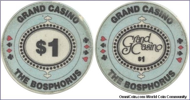 Turkey- Grand  Casino The Bosphorus $1