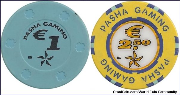 Cyprus-Pasha Gaming €1-€2,50 
