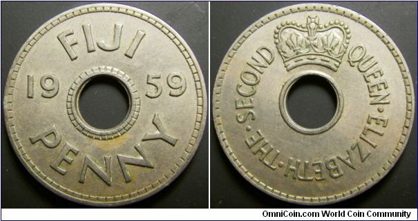 Fiji 1959 1 penny. 