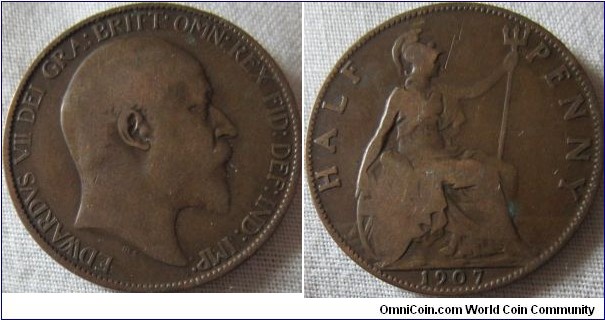 1907 halfpenny fair grade