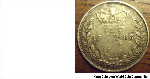 3 Pence Queen Victoria