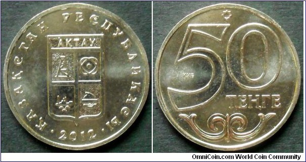 Kazakhstan 50 tenge.
2012, Towns of Kazakhstan - Aktau.