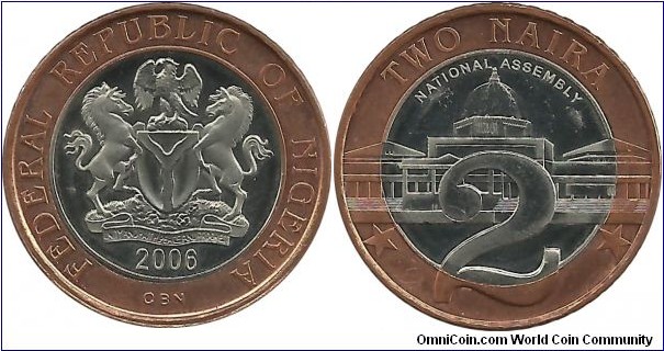 Nigeria 2 Naira 2006