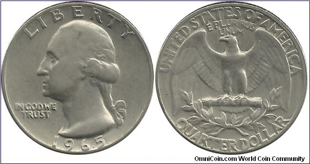 USA ¼ Dollar 1965
