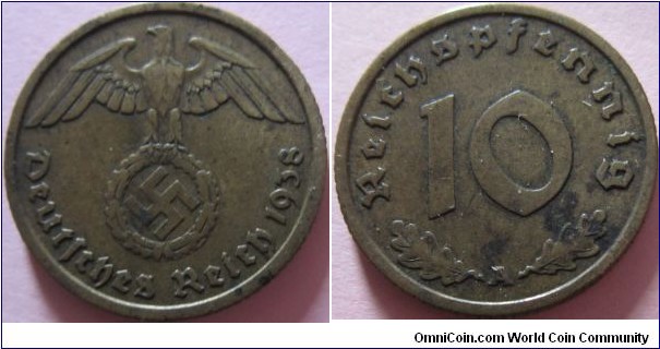 1938 Berlin 10 pfennig