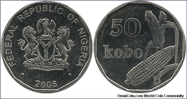 Nigeria 50 Kobo 2006