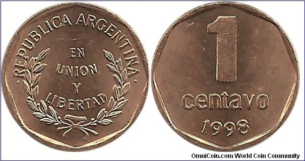 Argentina 1 Centavo 1998