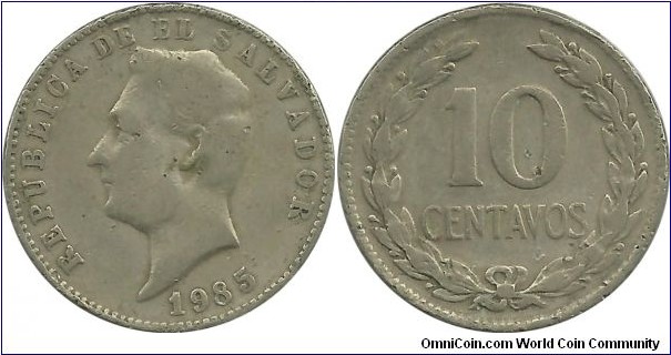 ElSalvador 10 Centavos 1985