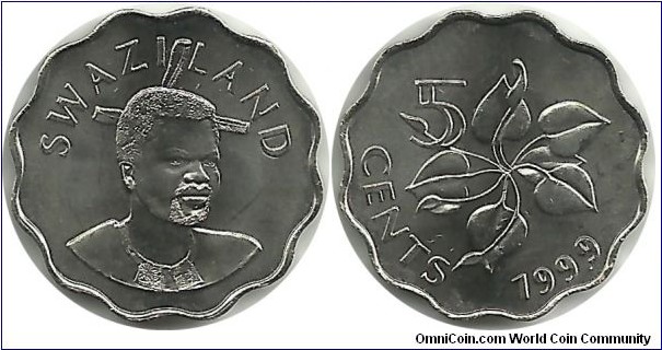 Swaziland 5 Cents 1999