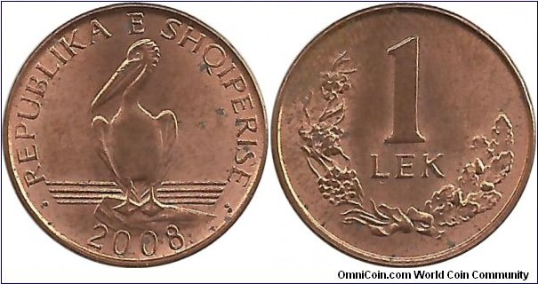 Albania 1 Lek 2008