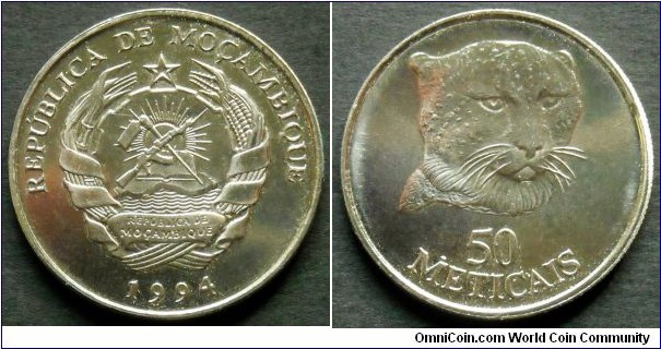 Mozambique 50 meticais.
1994