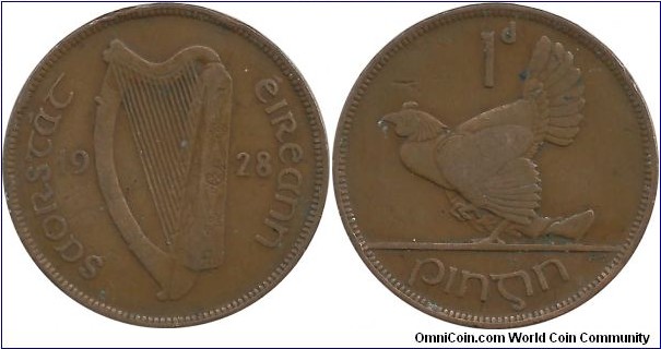 Ireland 1 Penny 1928