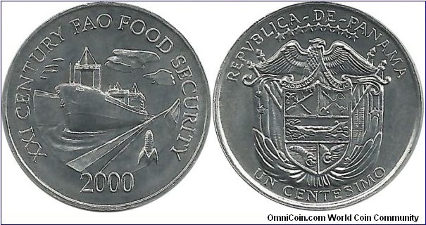 Panama 1 Centesimo 2000