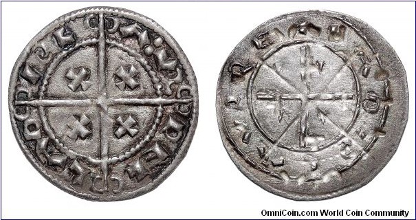 HUNGARY (KINGDOM)~AR Denar 1077-1095 AD. Under King: St. Ladislaus Arpad I.