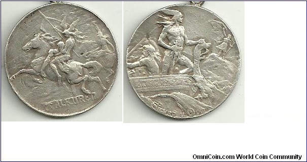 1900 o.j. Sweden Sigurd Walkuren Gods Medal. Silver: 30MM

