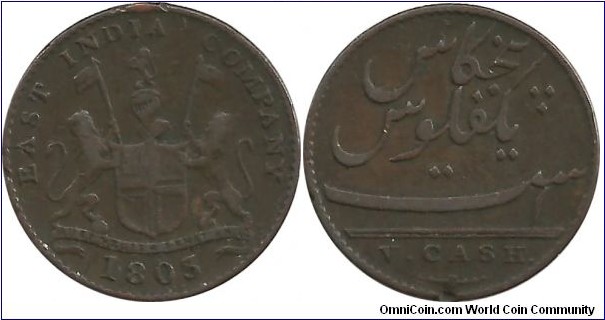 India-Madras Presidency V Cash 1803