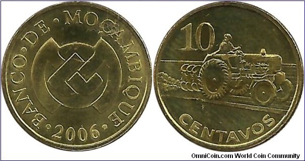 Mocambique 10 Centavos 2006