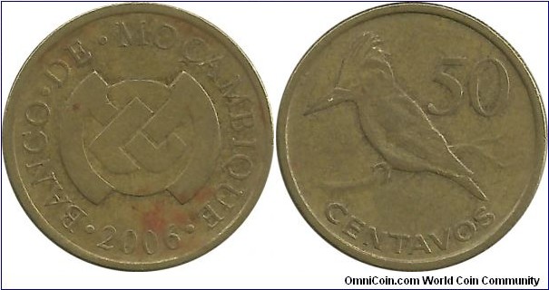 Mocambique 50 Centavos 2006