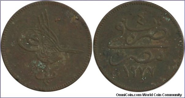 Egypt-Ottoman 4 Para AH 1277-4 (1865)
