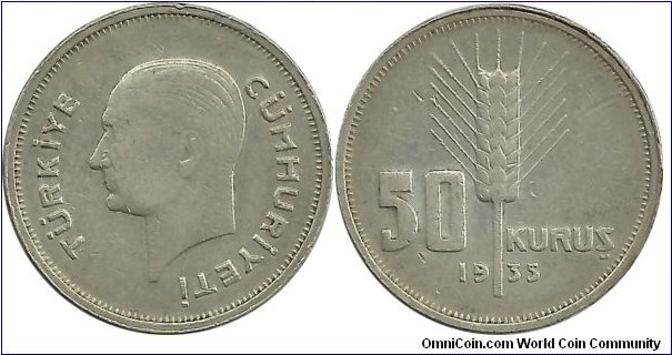 Turkey 50 Kurus 1935