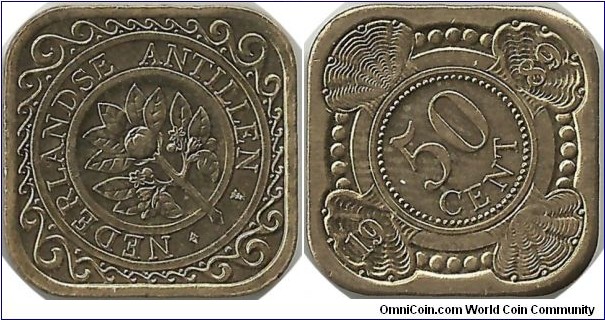 Nederlandse Antillen 50 Cents 1989