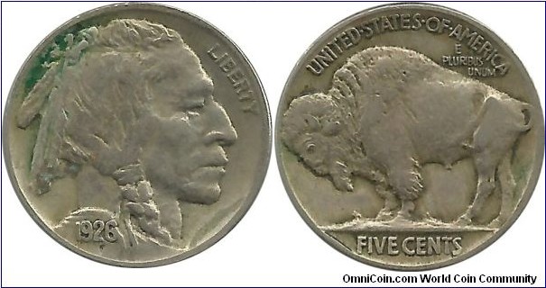 USA 5 Cents 1926