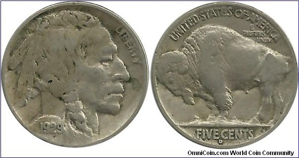 USA 5 Cents 1929D