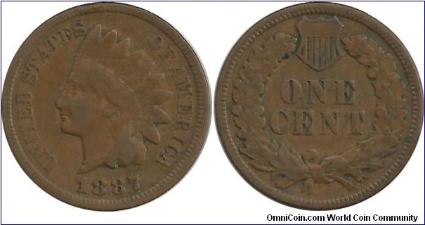 USA 1 Cent 1887