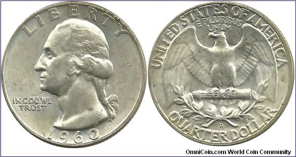 USA ¼ Dollar 1960D