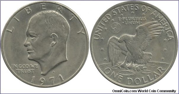 USA 1 Dollar 1971D (Eisenhower dollar)
