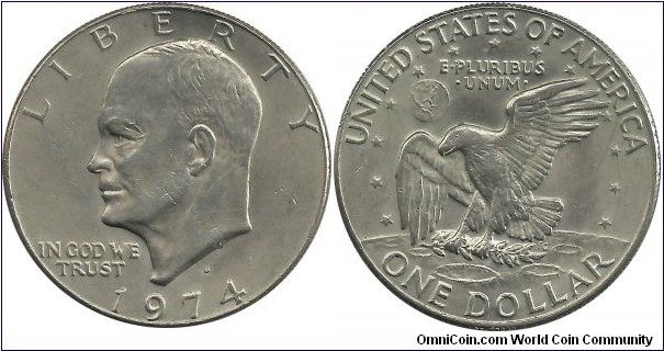 USA 1 Dollar 1974D (Eisenhower dollar)