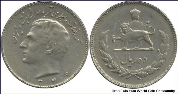 Iran-Kingdom 10 Rial 1349