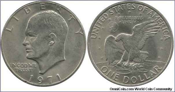 USA 1 Dollar 1971 (Eisenhower dollar)