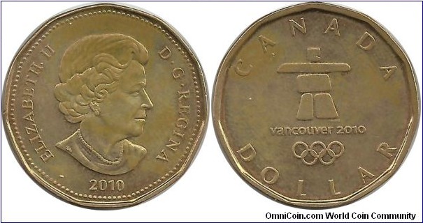 Canada 1 Dollar 2010 - Vancouver 2010 Emblem