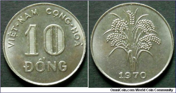 Vietnam 10 dong.
1970
