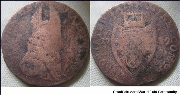 Cronebane Halfpenny  Irish Mines Co Bishop Blaze Halfpenny fair grade