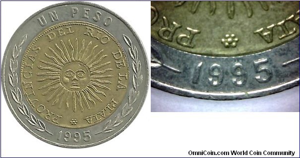 Argentina 1 Peso 1995 KM#112.2 , Mint: France
