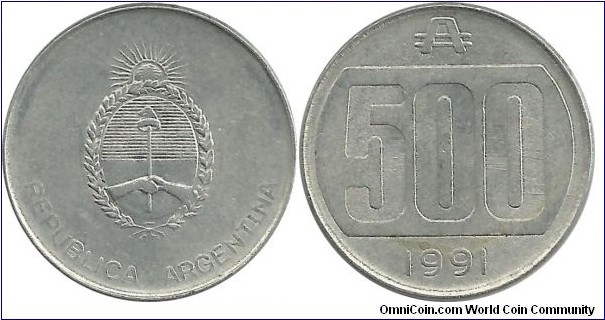 Argentina 500 Australes 1991