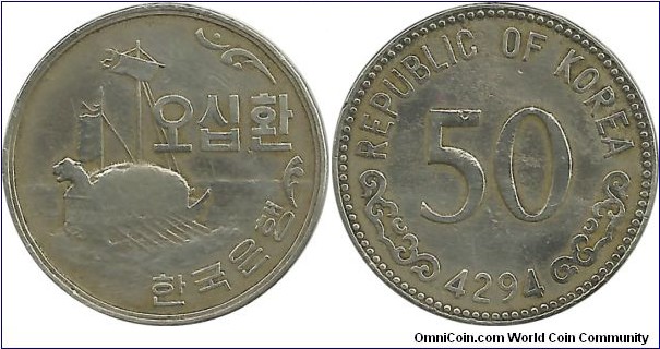 SouthKorea 50 Hwan 2494(1961)