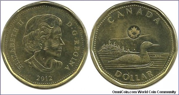 Canada 1 Dollar 2012