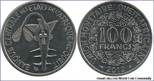 WestAfricanStates 100 Francs 2012