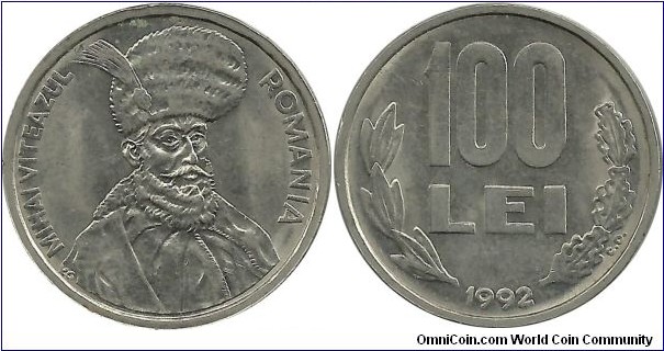 Romania 100 Lei 1992