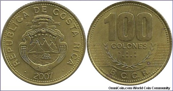 CostaRica 100 Colones 2007