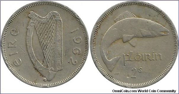 Ireland 1 Florin 1962