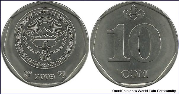 Kyrgizistan 10 Som 2009