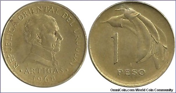 Uruguay 1 Peso 1968-Artigas